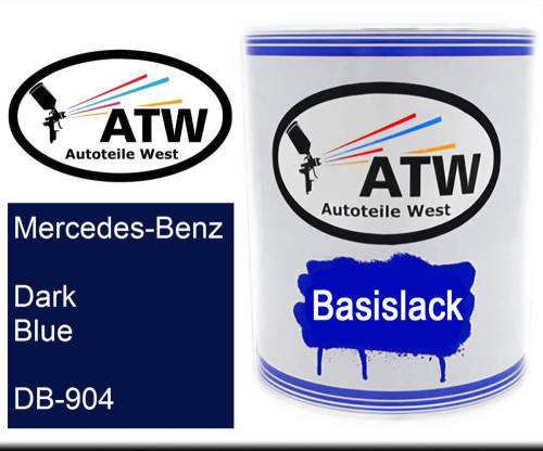 Mercedes-Benz, Dark Blue, DB-904: 1L Lackdose, von ATW Autoteile West.